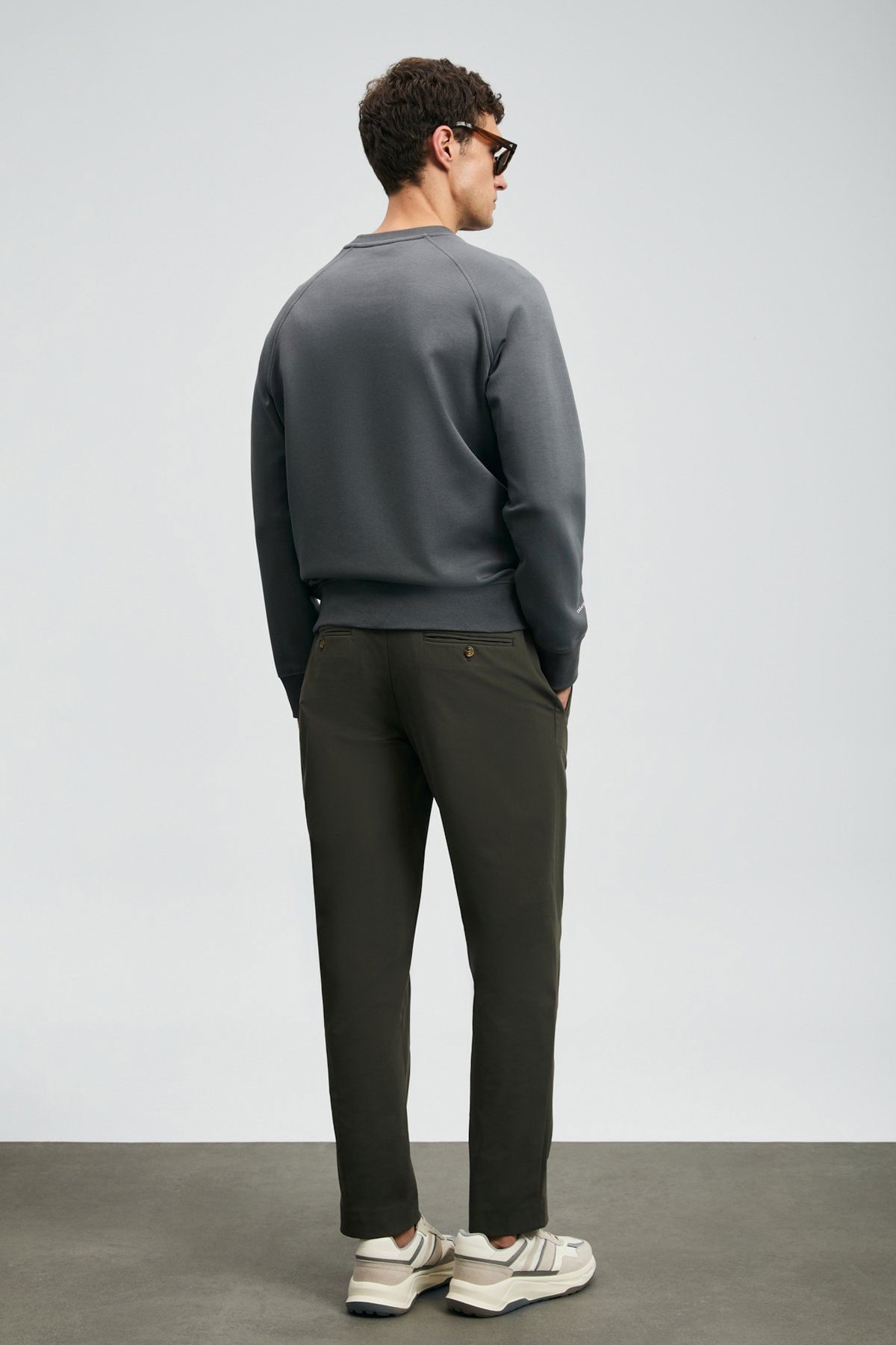 Lufian Erkek Cooper Sweatshirt 112030177 Koyu Gri - 4