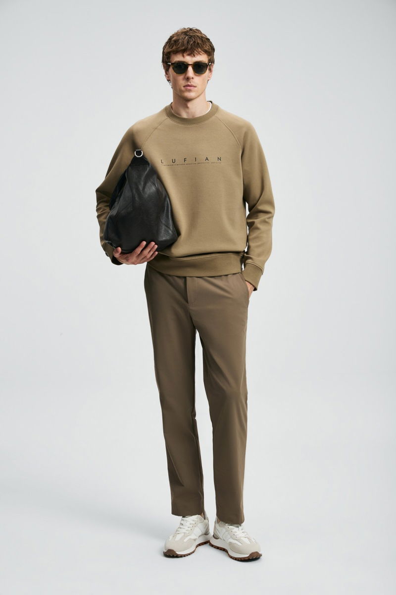 Lufian Erkek Cooper Sweatshirt 112030177 Kum - 3