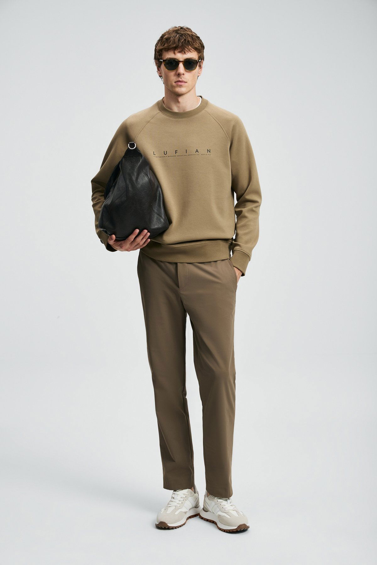 Lufian Erkek Cooper Sweatshirt 112030177 Kum - 3