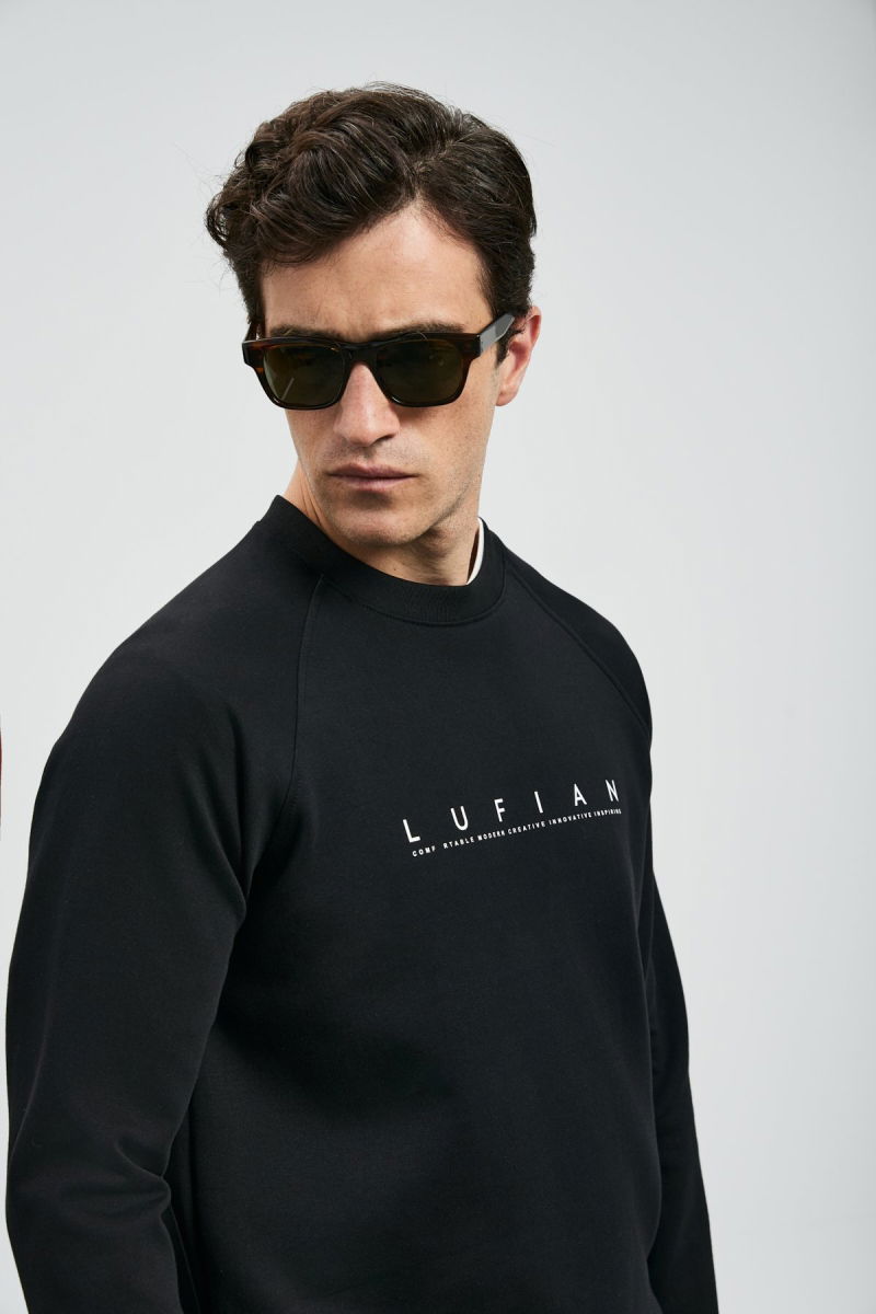 Lufian Erkek Cooper Sweatshirt 112030177 Siyah - 3