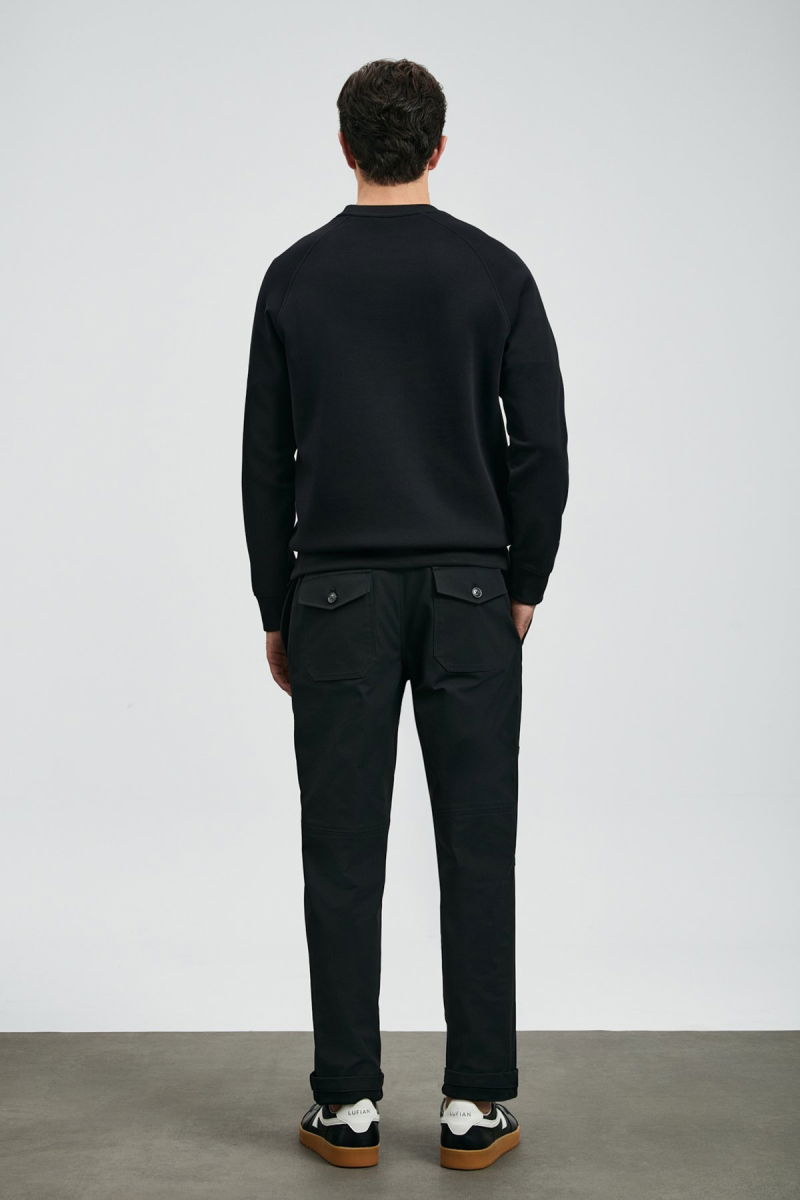 Lufian Erkek Cooper Sweatshirt 112030177 Siyah - 4
