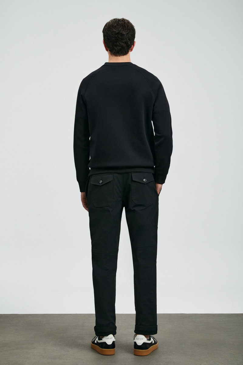 Lufian Erkek Cooper Sweatshirt 112030177 Siyah - 4