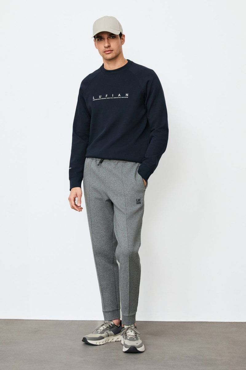 Lufian Erkek Cooper Sweatshirt 112030198 Lacivert - 2