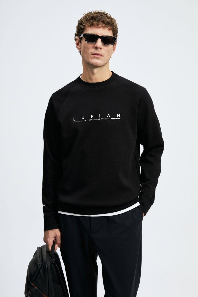 Lufian Erkek Cooper Sweatshirt 112030198 Siyah - 2