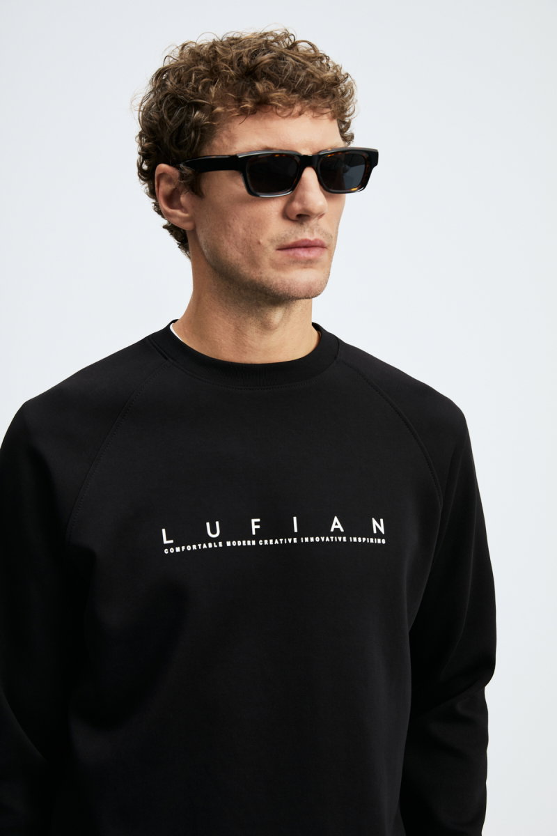 Lufian Erkek Cooper Sweatshirt 112030198 Siyah - 3