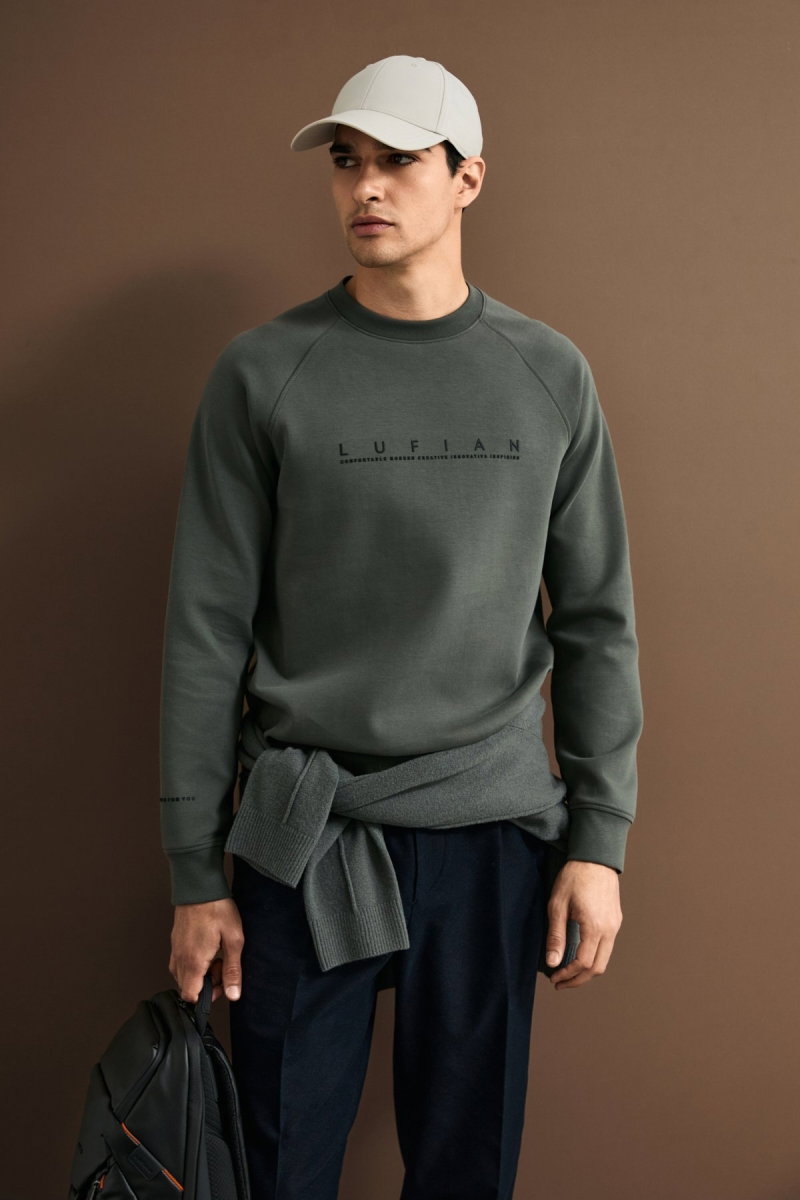 Lufian Erkek Cooper Sweatshirt 112030198 Yeşil - 3