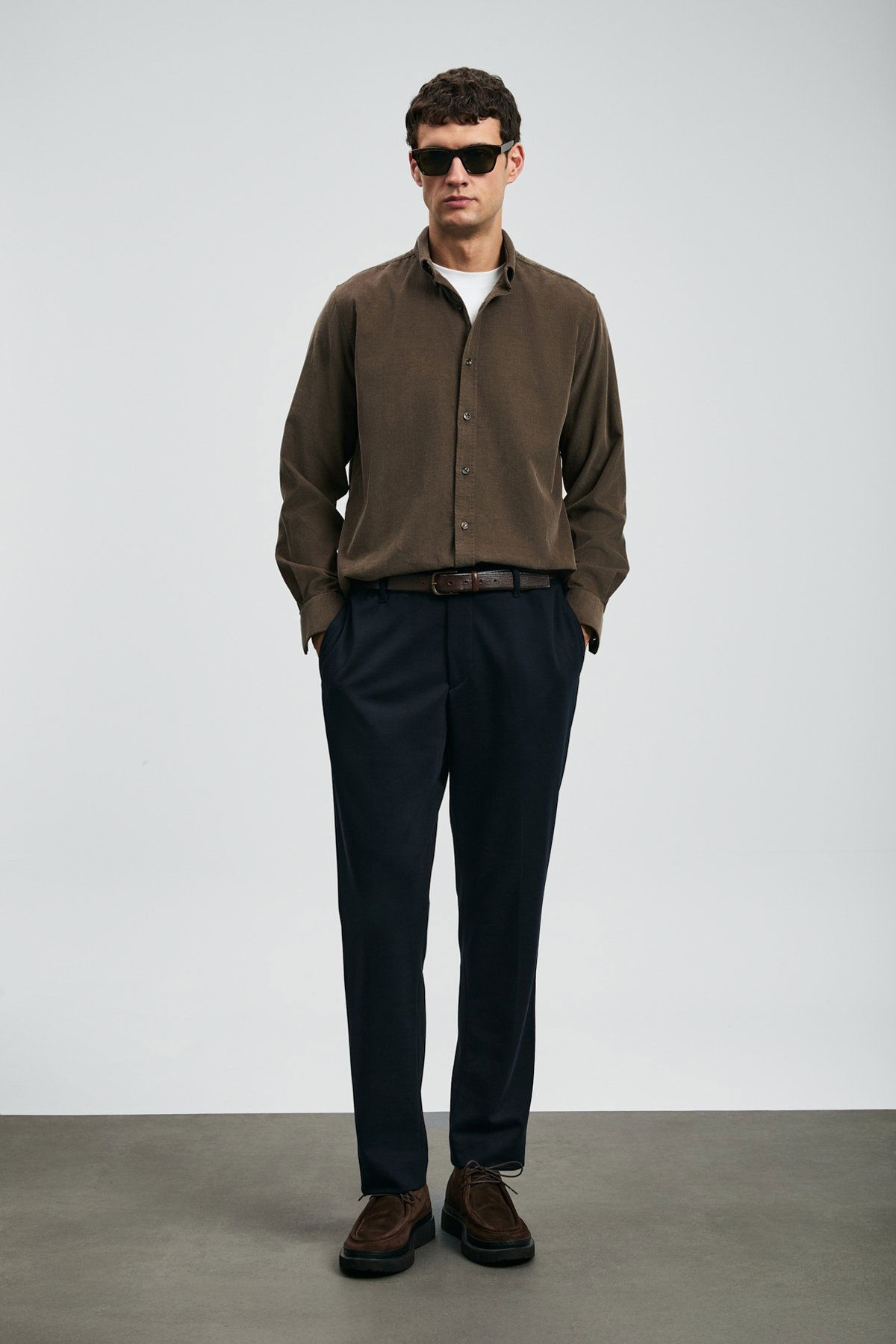 Lufian Erkek Copernı Smart Slim Fit Chino Pantolon 112190339 Lacivert - 1