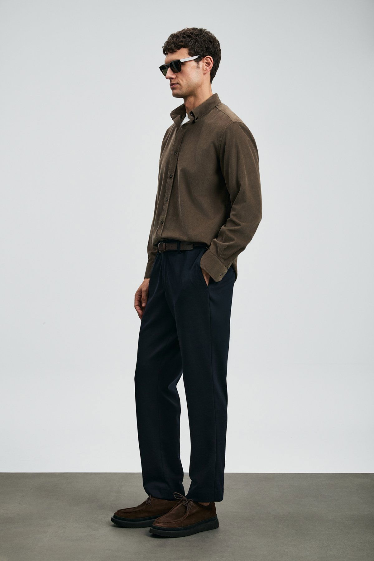 Lufian Erkek Copernı Smart Slim Fit Chino Pantolon 112190339 Lacivert - 2