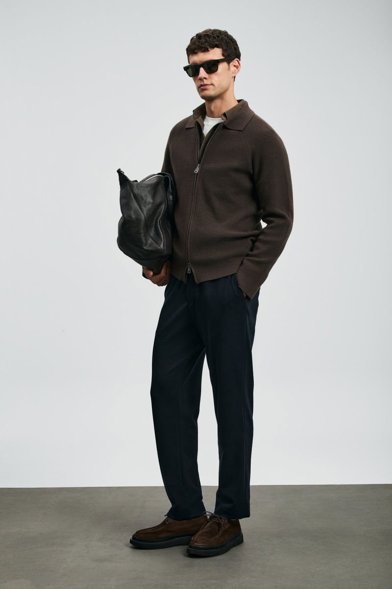 Lufian Erkek Copernı Smart Slim Fit Chino Pantolon 112190339 Lacivert - 3