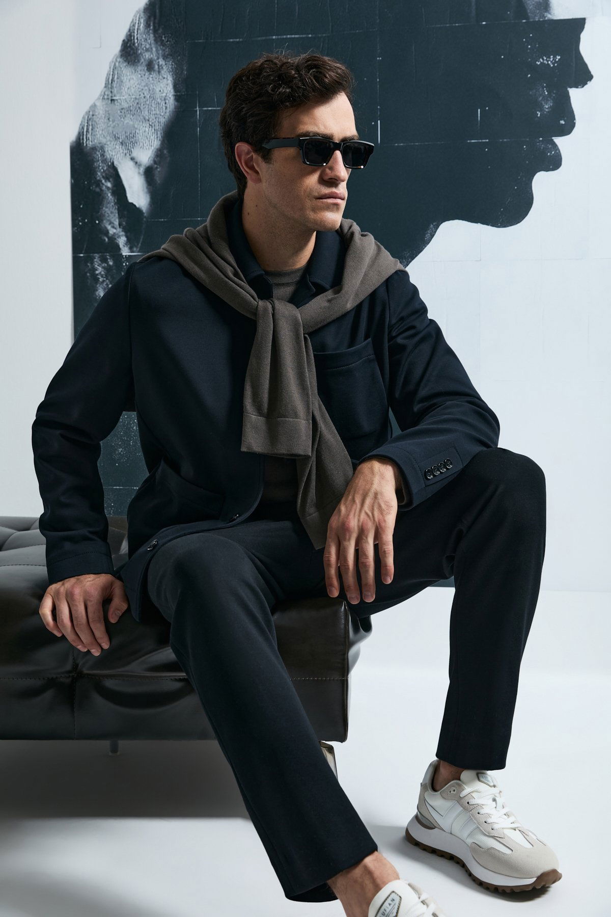 Lufian Erkek Copernı Smart Slim Fit Chino Pantolon 112190339 Siyah - 2