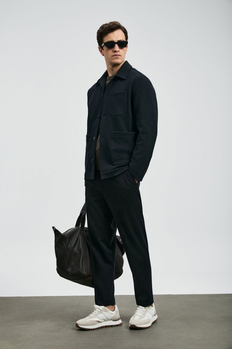 Lufian Erkek Copernı Smart Slim Fit Chino Pantolon 112190339 Siyah - 3