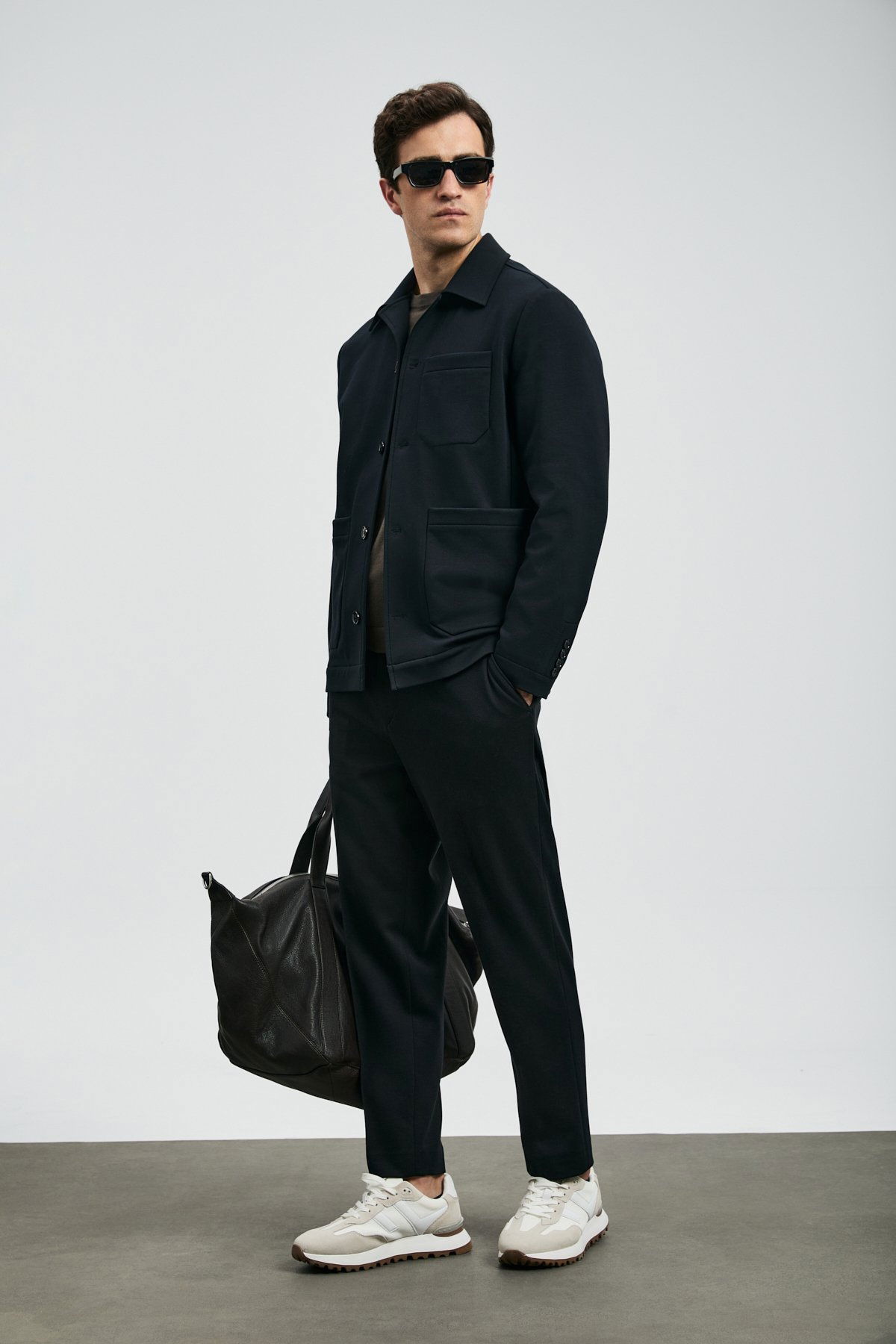 Lufian Erkek Copernı Smart Slim Fit Chino Pantolon 112190339 Siyah - 3