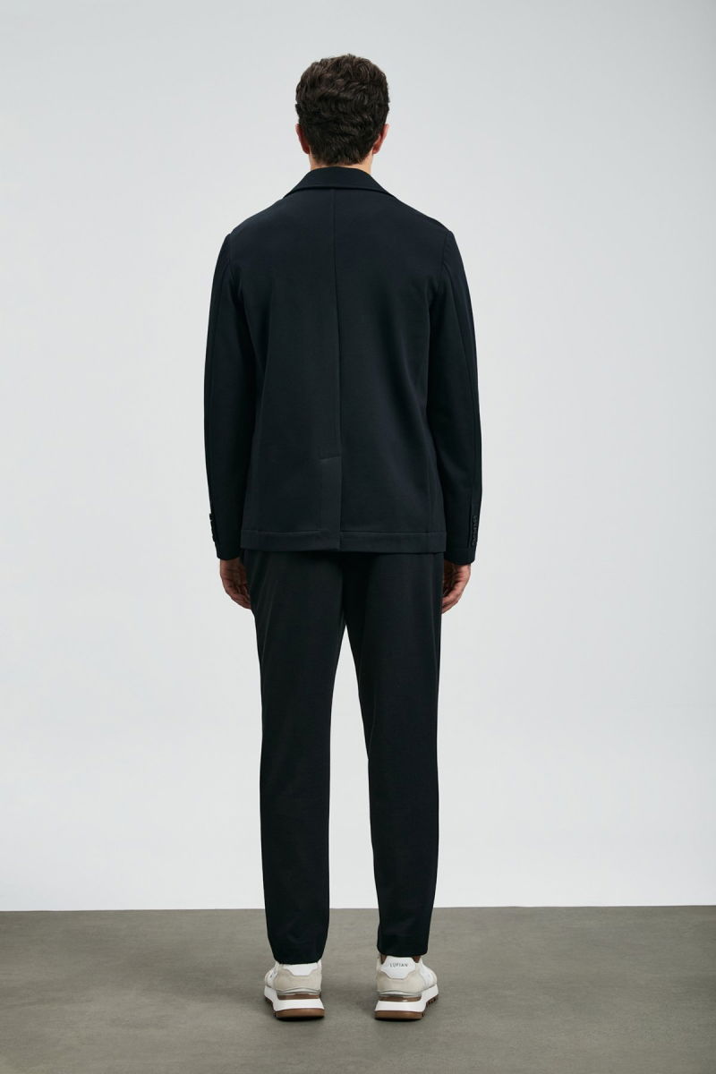 Lufian Erkek Copernı Smart Slim Fit Chino Pantolon 112190339 Siyah - 4