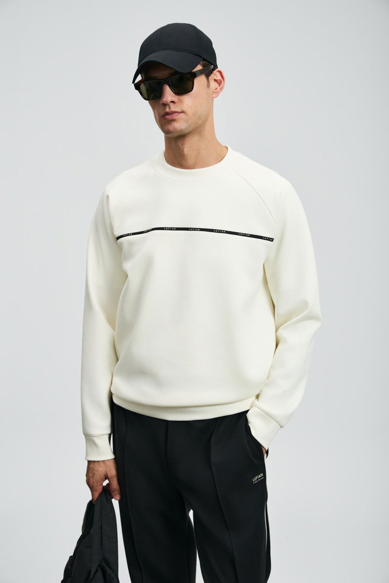 Lufian Erkek Cosmo Sweatshirt 112030181 Kırık Beyaz - 2