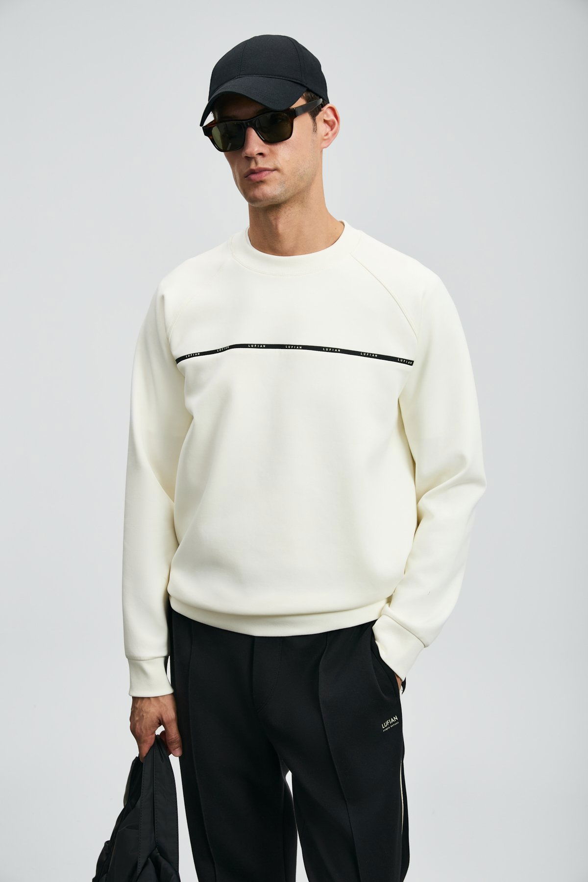 Lufian Erkek Cosmo Sweatshirt 112030181 Kırık Beyaz - 2