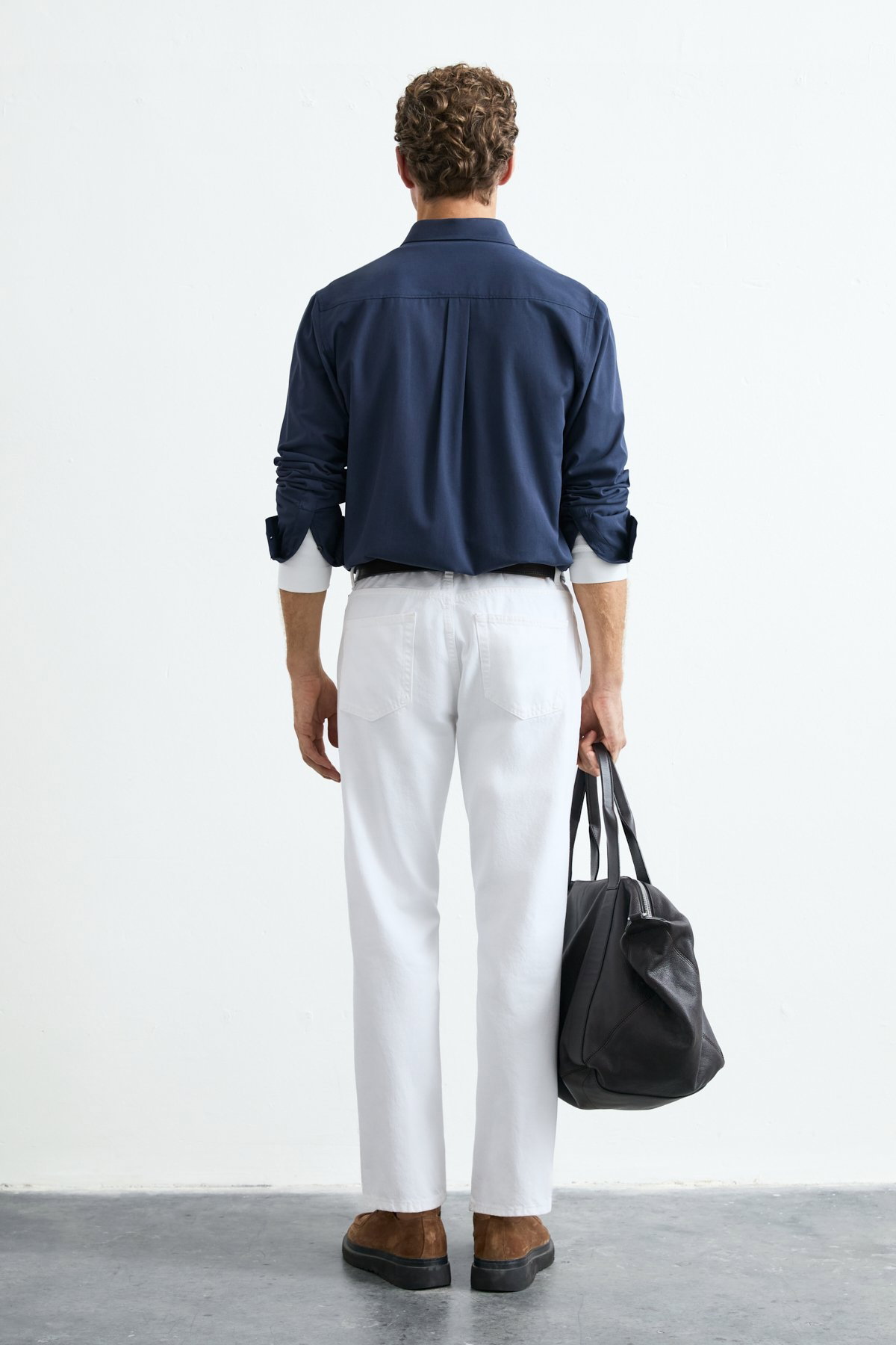 Lufian Erkek Crom Basic Regular Fit Gömlek Lacivert - 4