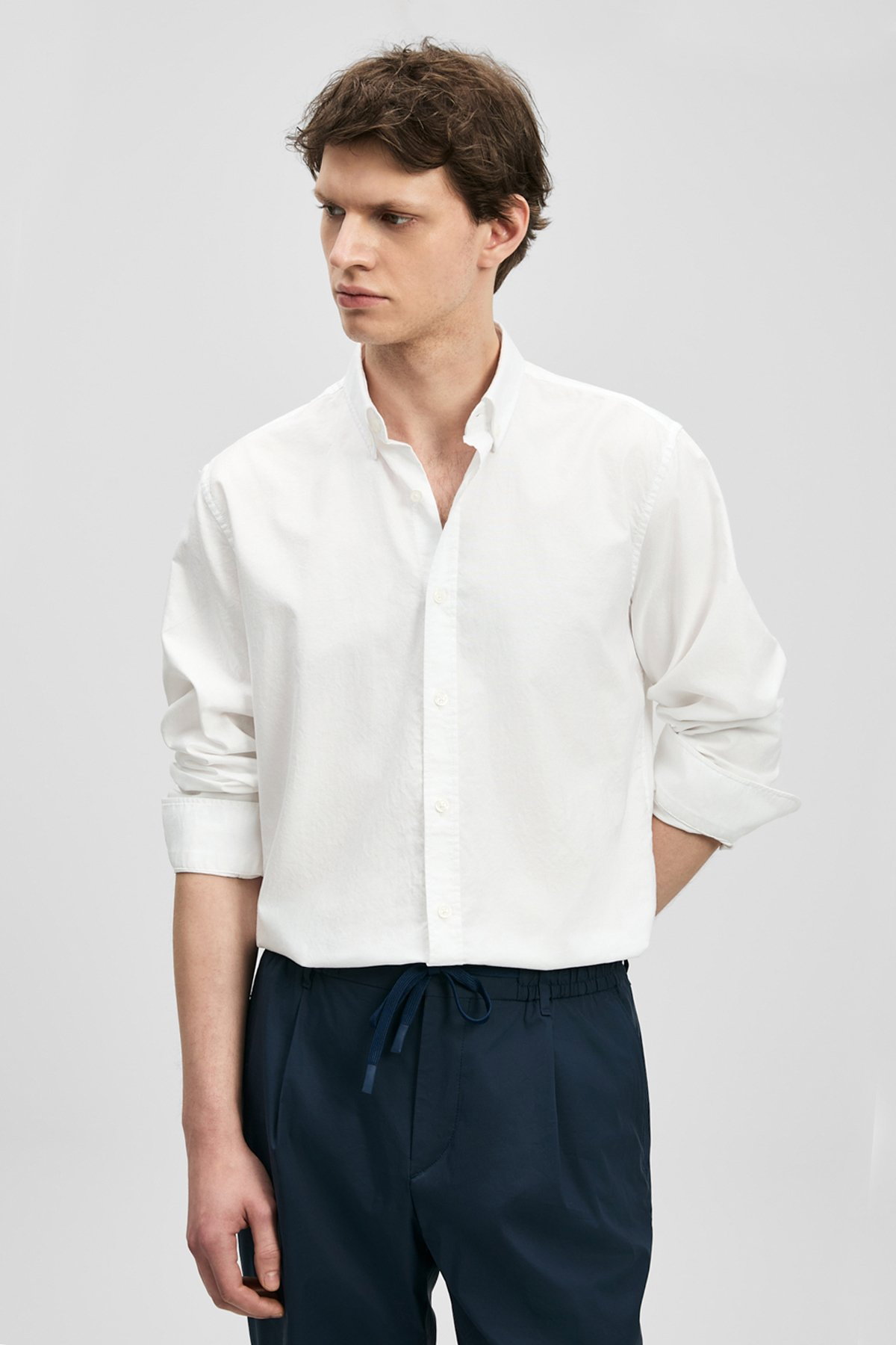 Lufian Erkek Danıel Basic Regular Fit Gömlek 111010677 Beyaz - 2