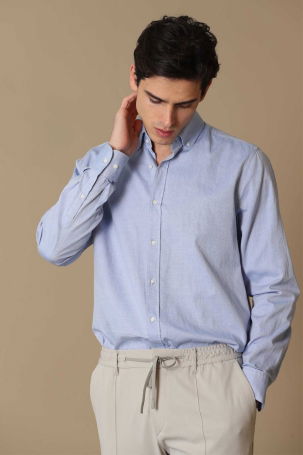 Lufian Erkek Danıel Basic Slim Fit Gömlek 627112010603 Mavi - 3