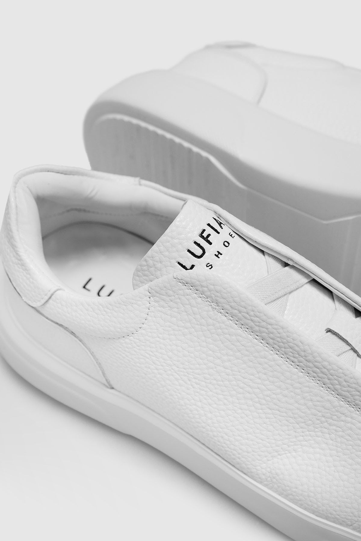 Lufian Erkek Dante Deri Sneaker Ayakkabı 112230256 Beyaz - 3