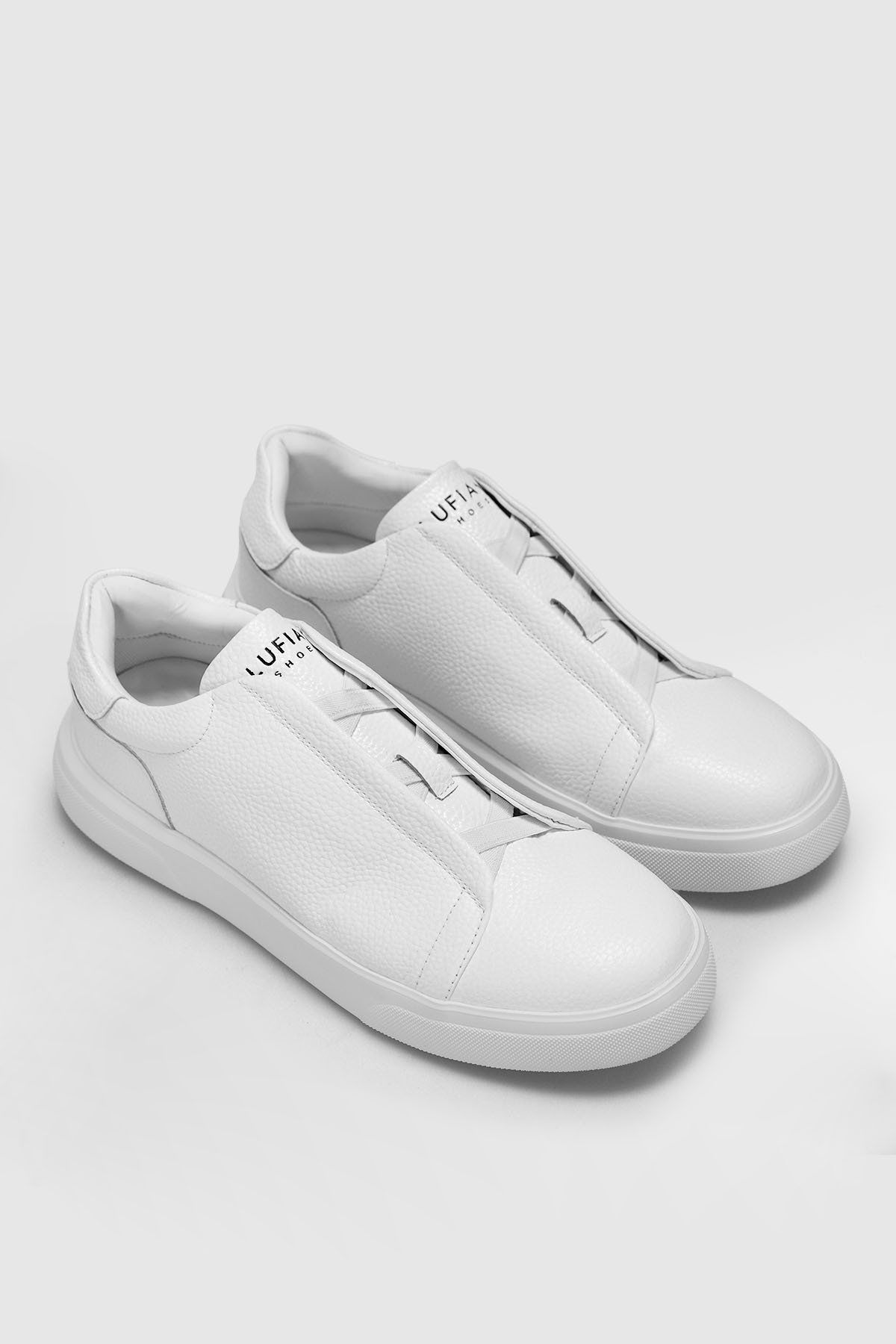 Lufian Erkek Dante Deri Sneaker Ayakkabı 112230256 Beyaz - 4