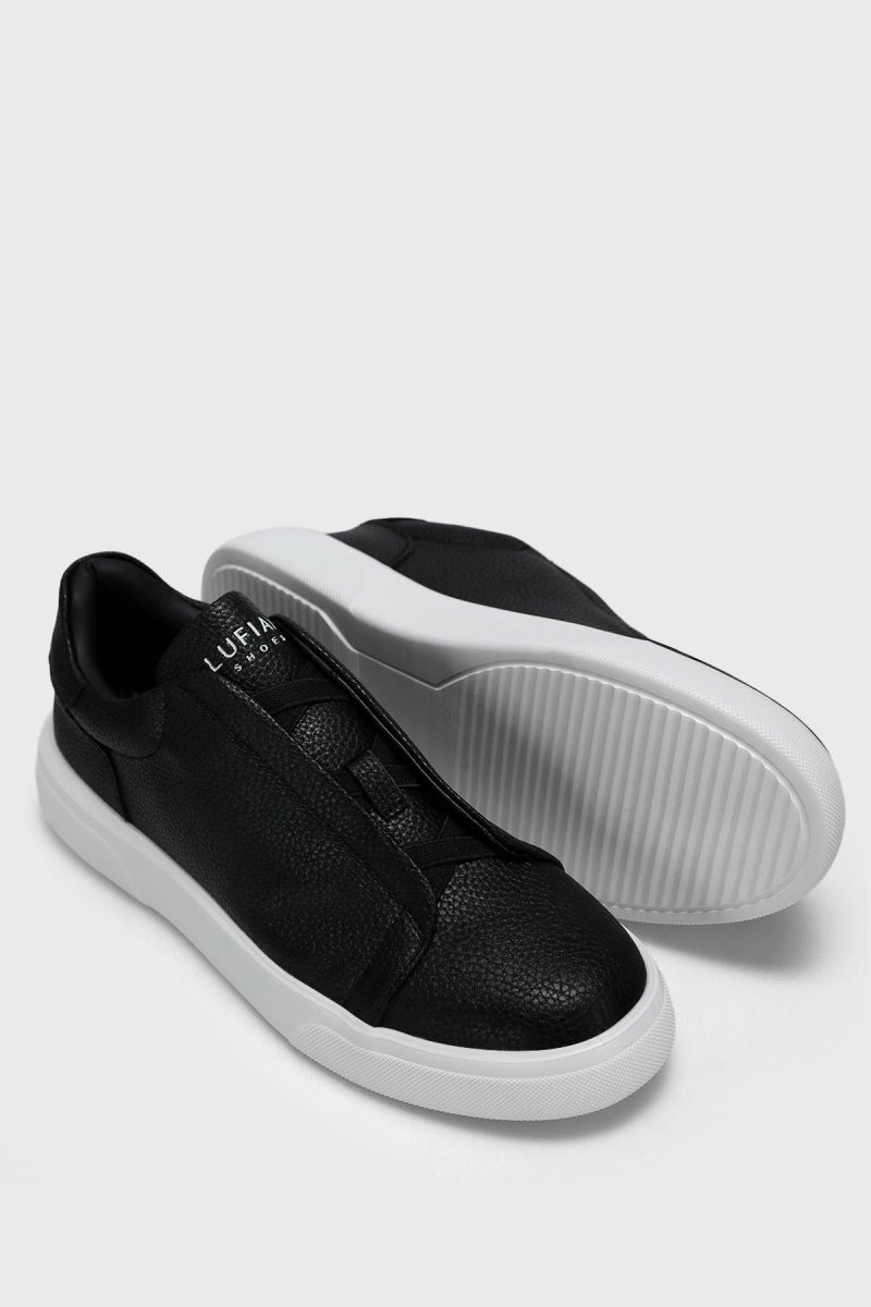 Lufian Erkek Dante Deri Sneaker Ayakkabı 112230256 Black - Lufian