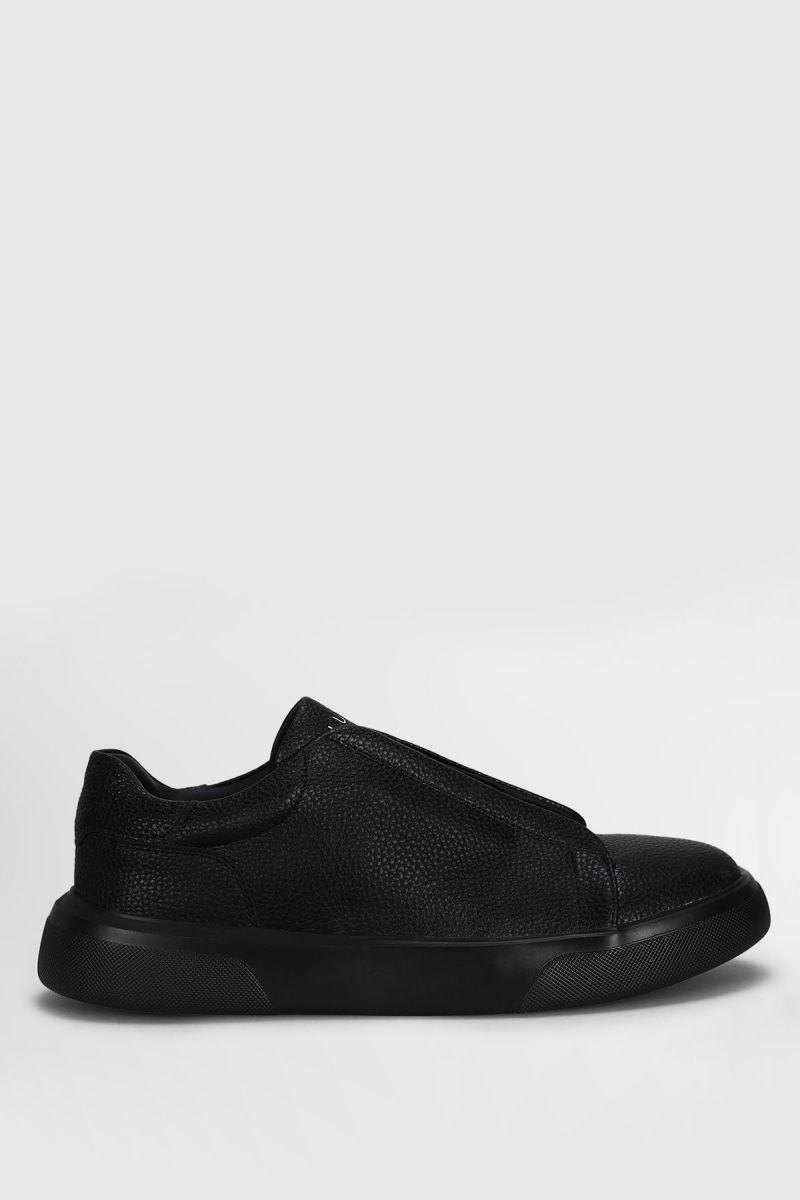 Lufian Erkek Dante Deri Sneaker Ayakkabı 112230257 Siyah - Lufian