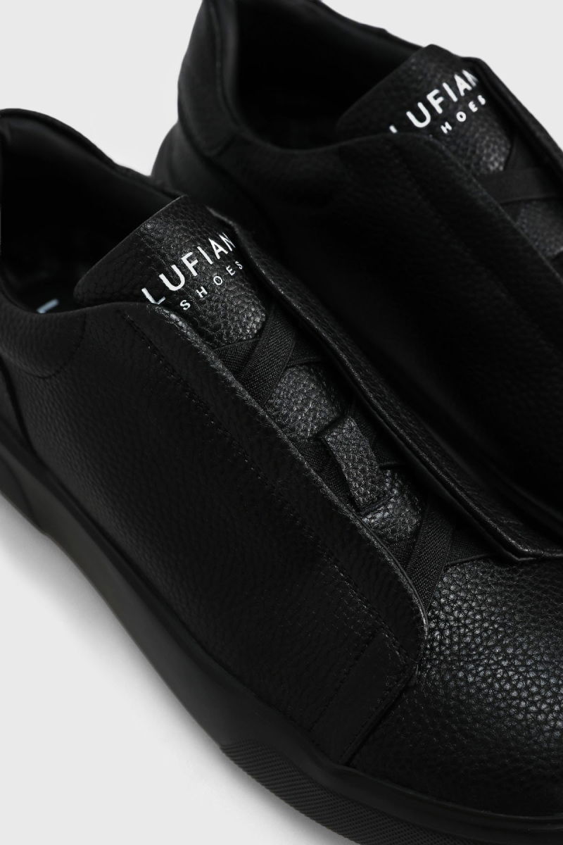 Lufian Erkek Dante Deri Sneaker Ayakkabı 112230257 Siyah - 2