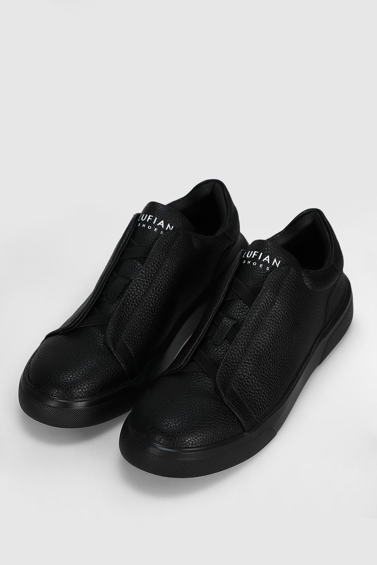 Lufian Erkek Dante Deri Sneaker Ayakkabı 112230257 Siyah - 4