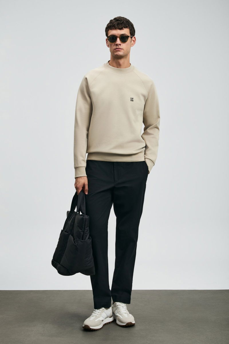 Lufian Erkek Daren Smart Slim Fit Chino Pantolon 112190340 Siyah - Lufian