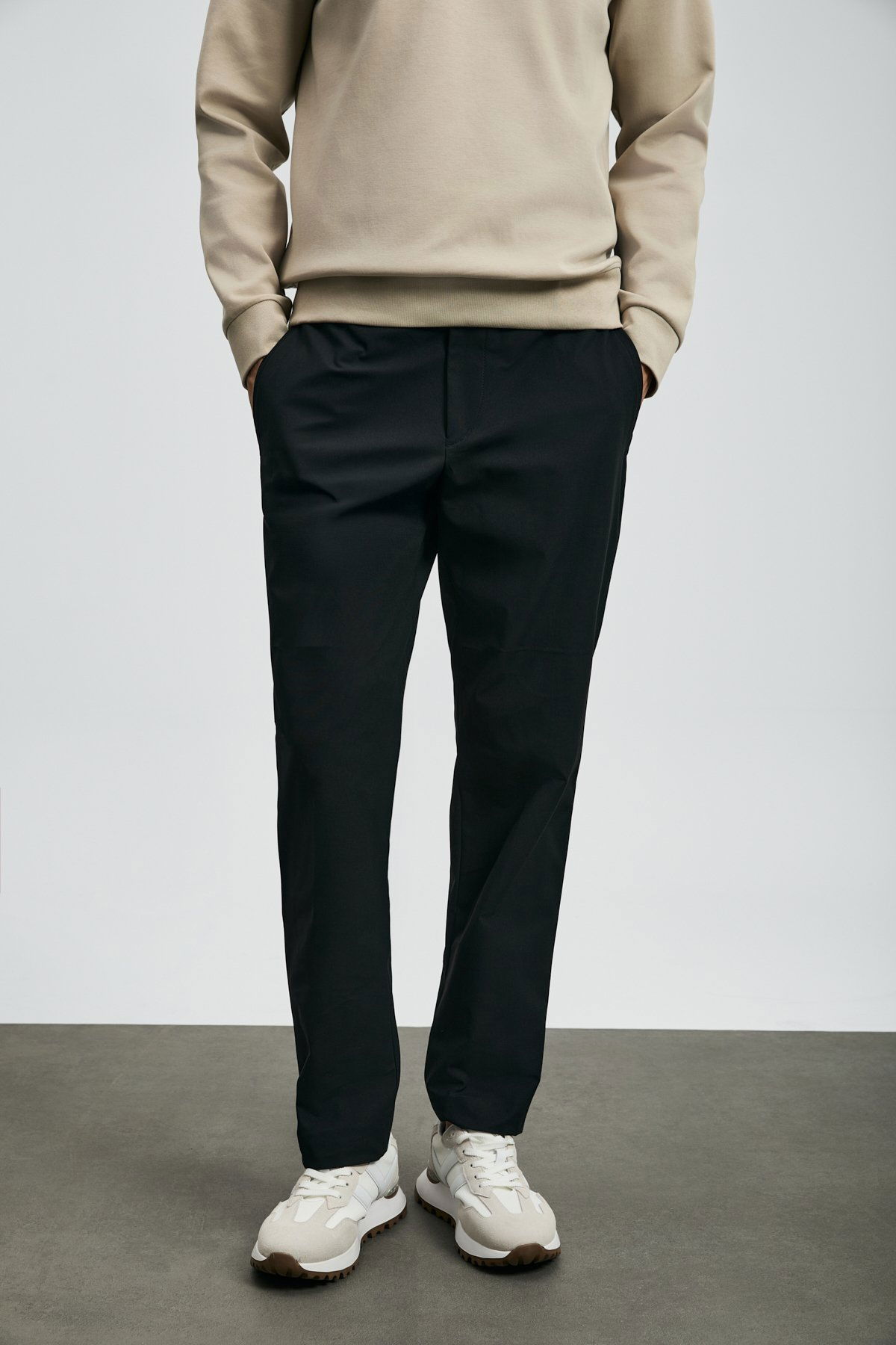 Lufian Erkek Daren Smart Slim Fit Chino Pantolon 112190340 Siyah - 2