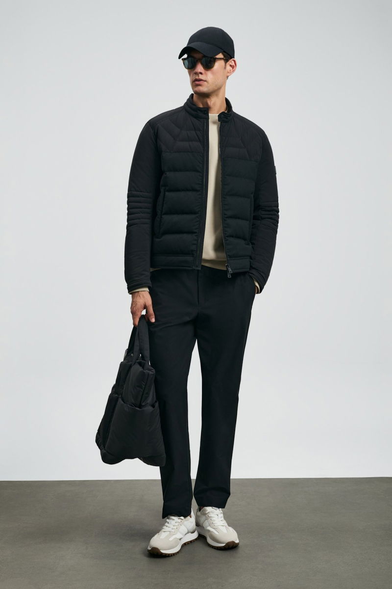 Lufian Erkek Daren Smart Slim Fit Chino Pantolon 112190340 Siyah - 3