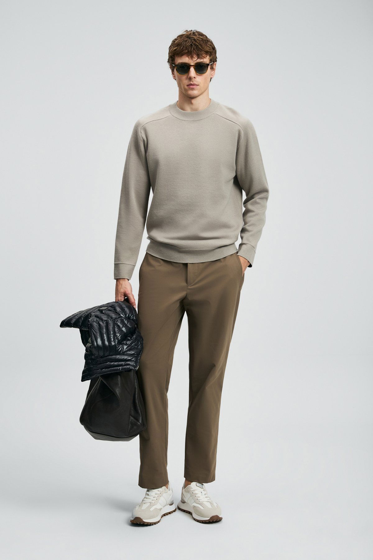 Lufian Erkek Daren Smart Slim Fit Chino Pantolon 112190340 Toprak - 1