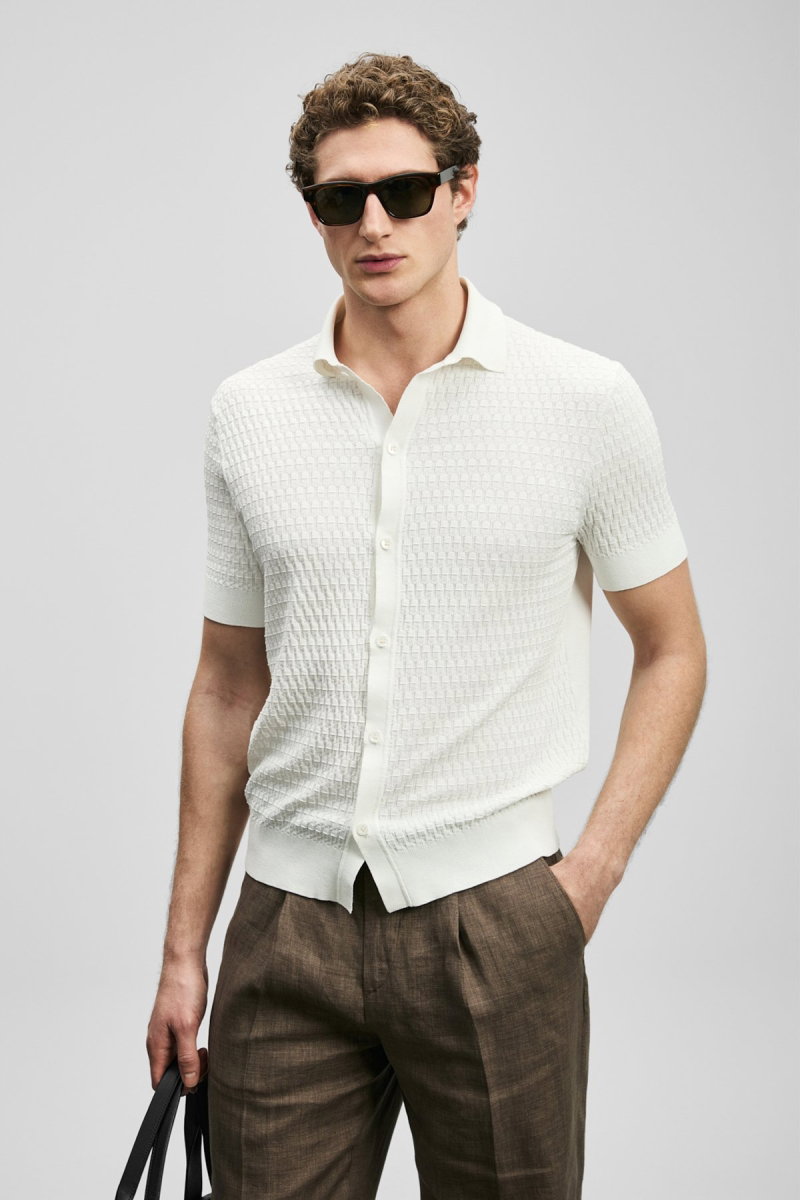 Lufian Erkek Darwın Coolmax® Kazak 111090144 Kırık Beyaz - Lufian