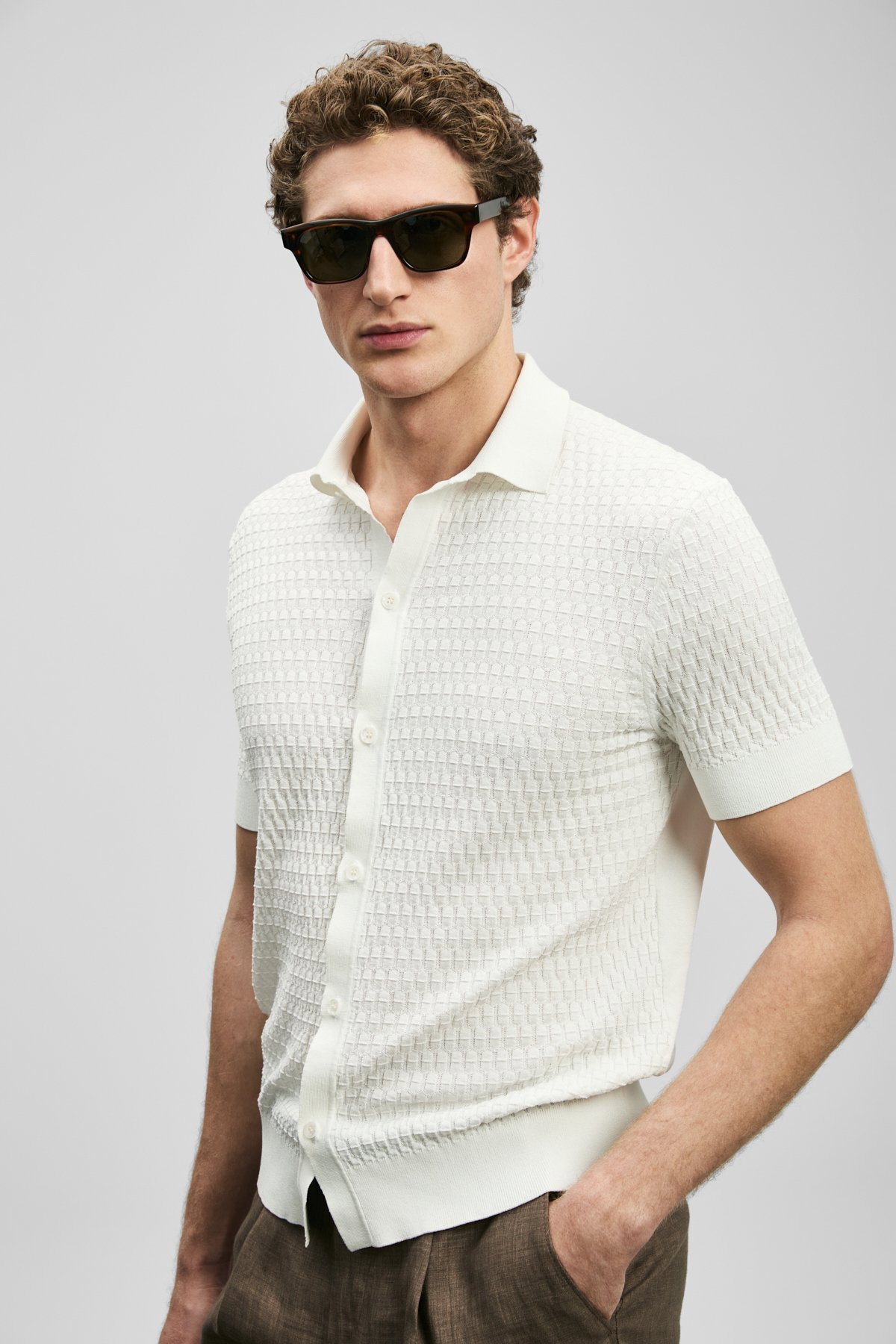 Lufian Erkek Darwın Coolmax® Kazak 111090144 Kırık Beyaz - 3