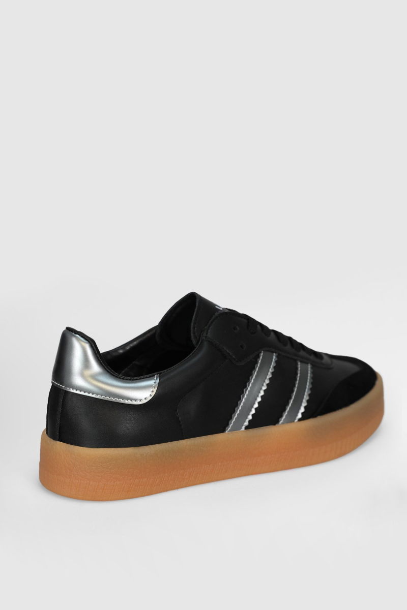 Lufian Erkek Davıd Deri Sneaker Ayakkabı 112230234 Siyah - 3