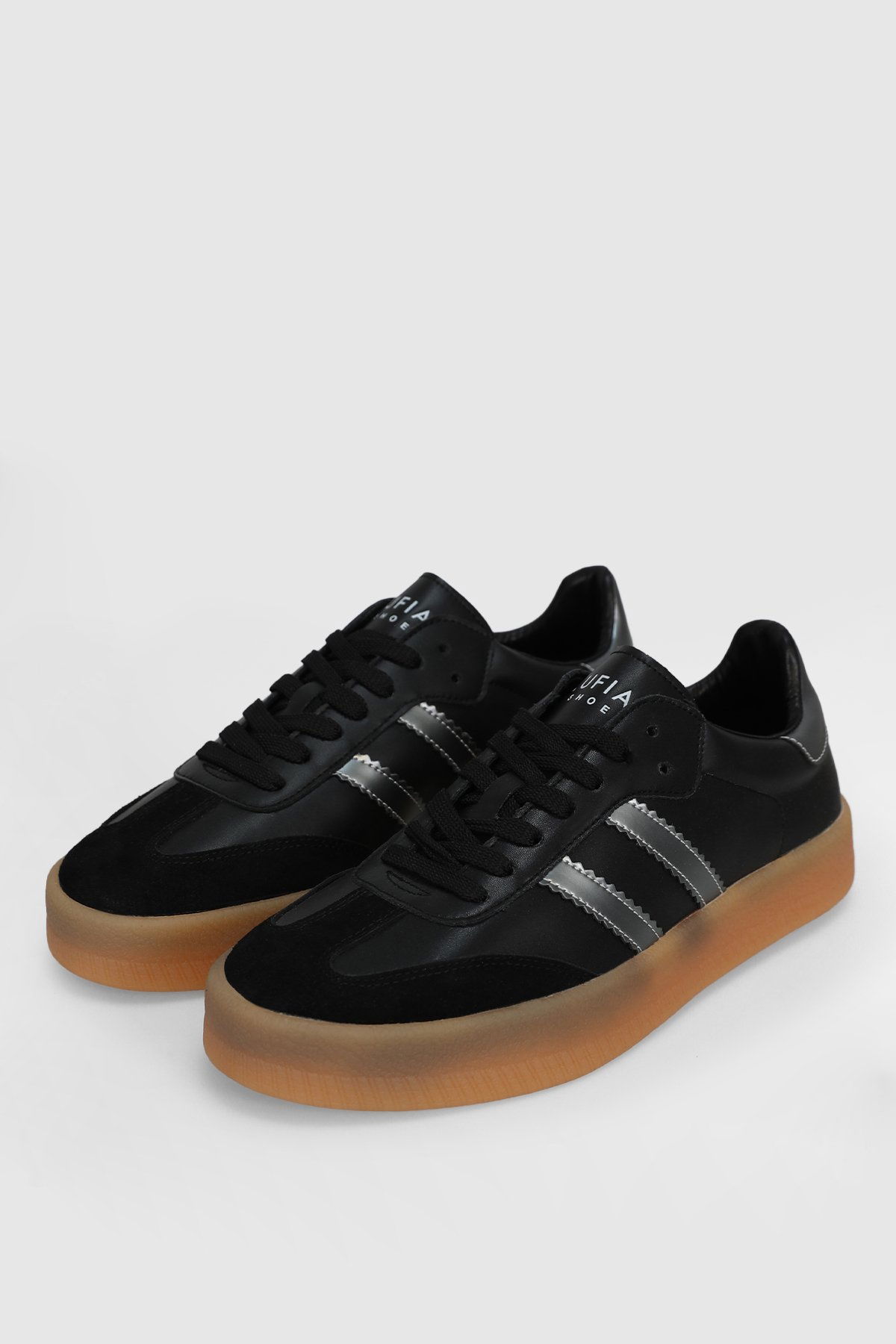 Lufian Erkek Davıd Deri Sneaker Ayakkabı 112230234 Siyah - 4