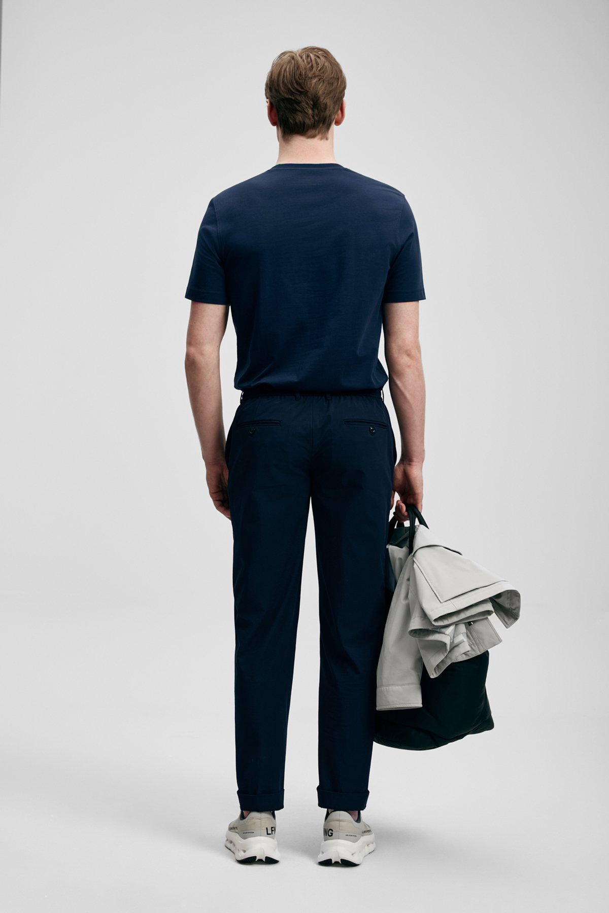 Lufian Erkek Daxon Smart Slim Fit Chino Pantolon 111190359 Lacivert - 5