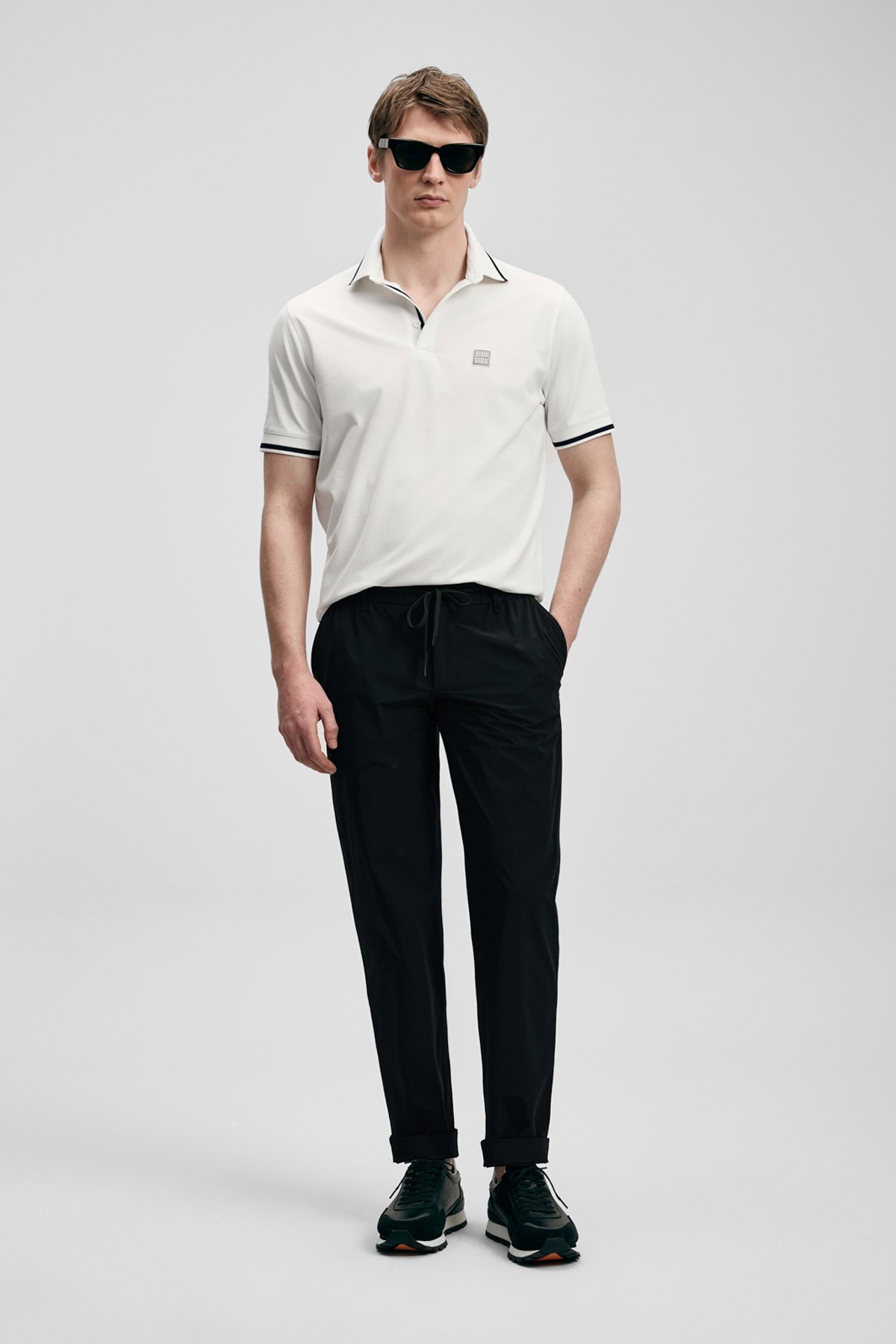 Lufian Erkek Daxon Smart Slim Fit Chino Pantolon 111190359 Siyah - 1