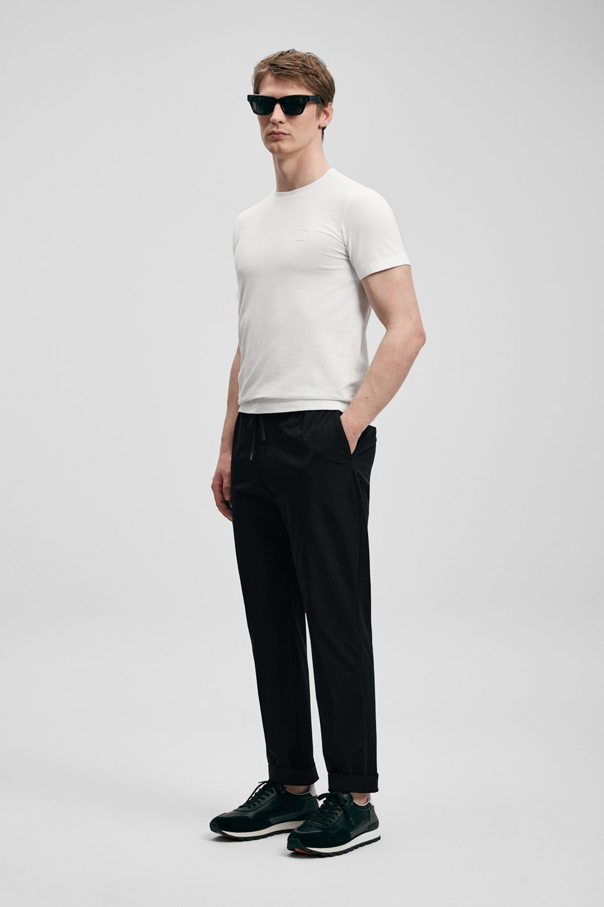 Lufian Erkek Daxon Smart Slim Fit Chino Pantolon 111190359 Siyah - 2