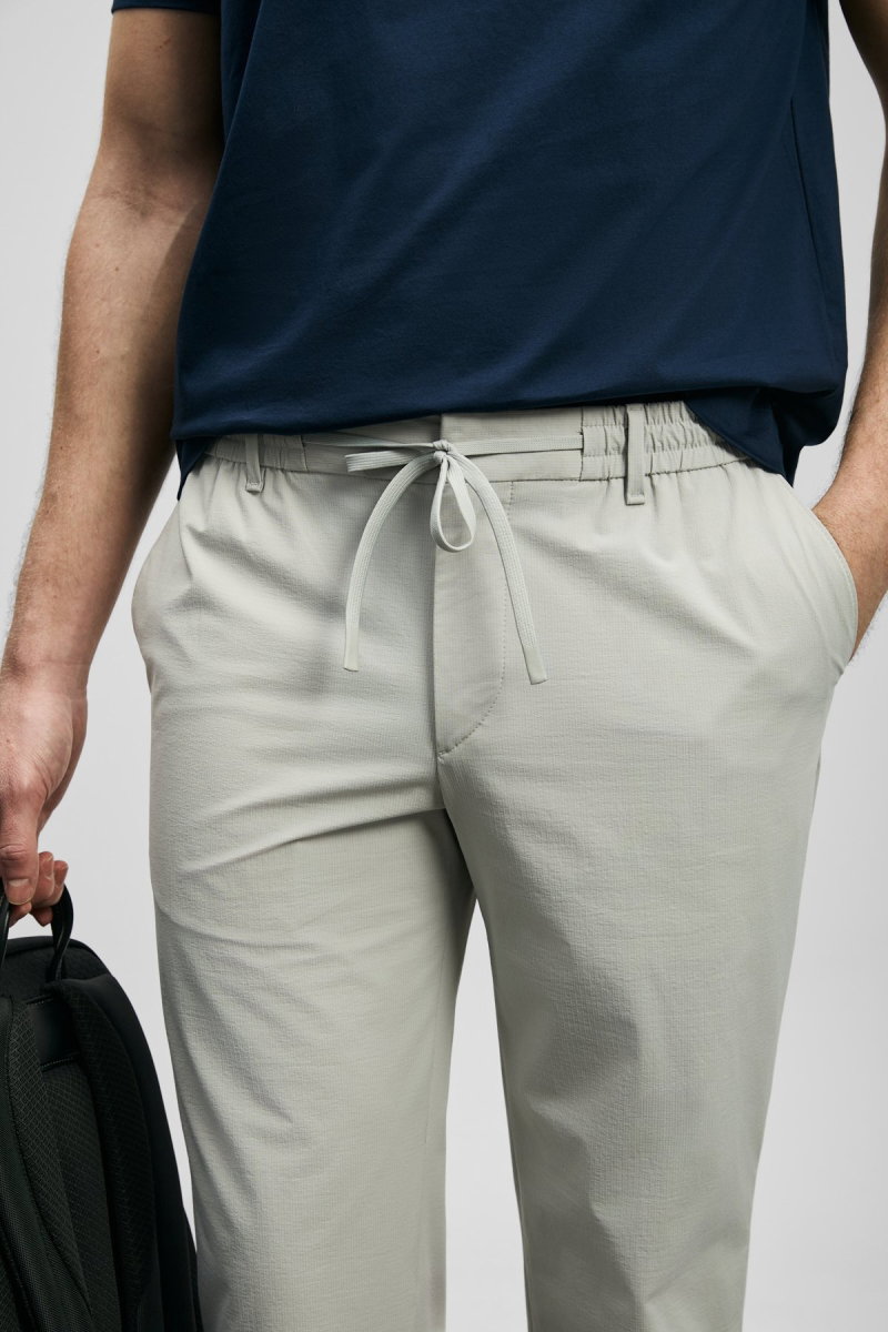 Lufian Erkek Daxon Smart Slim Fit Chino Pantolon 111190359 Taş - 3