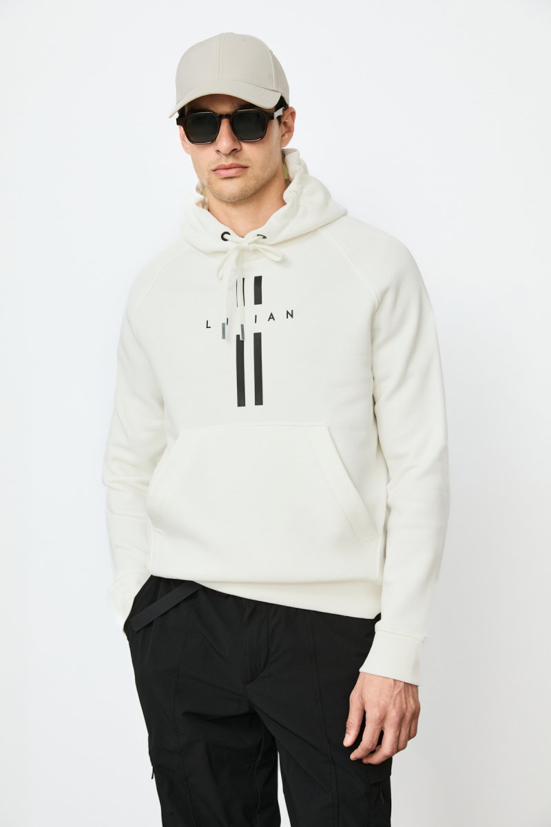 Lufian Erkek Decland Sweatshirt Kırık Beyaz - Lufian