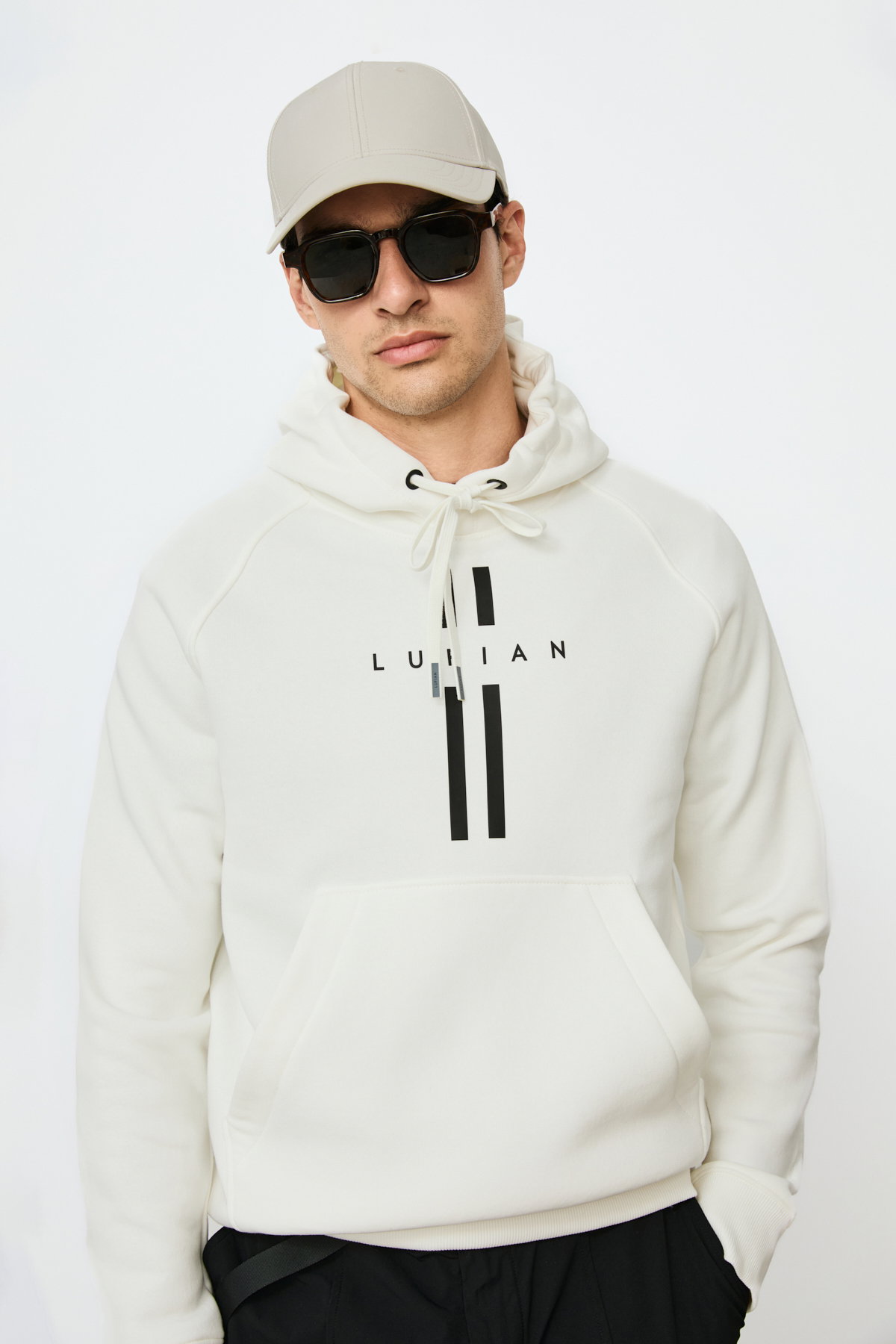Lufian Erkek Decland Sweatshirt Kırık Beyaz - 3