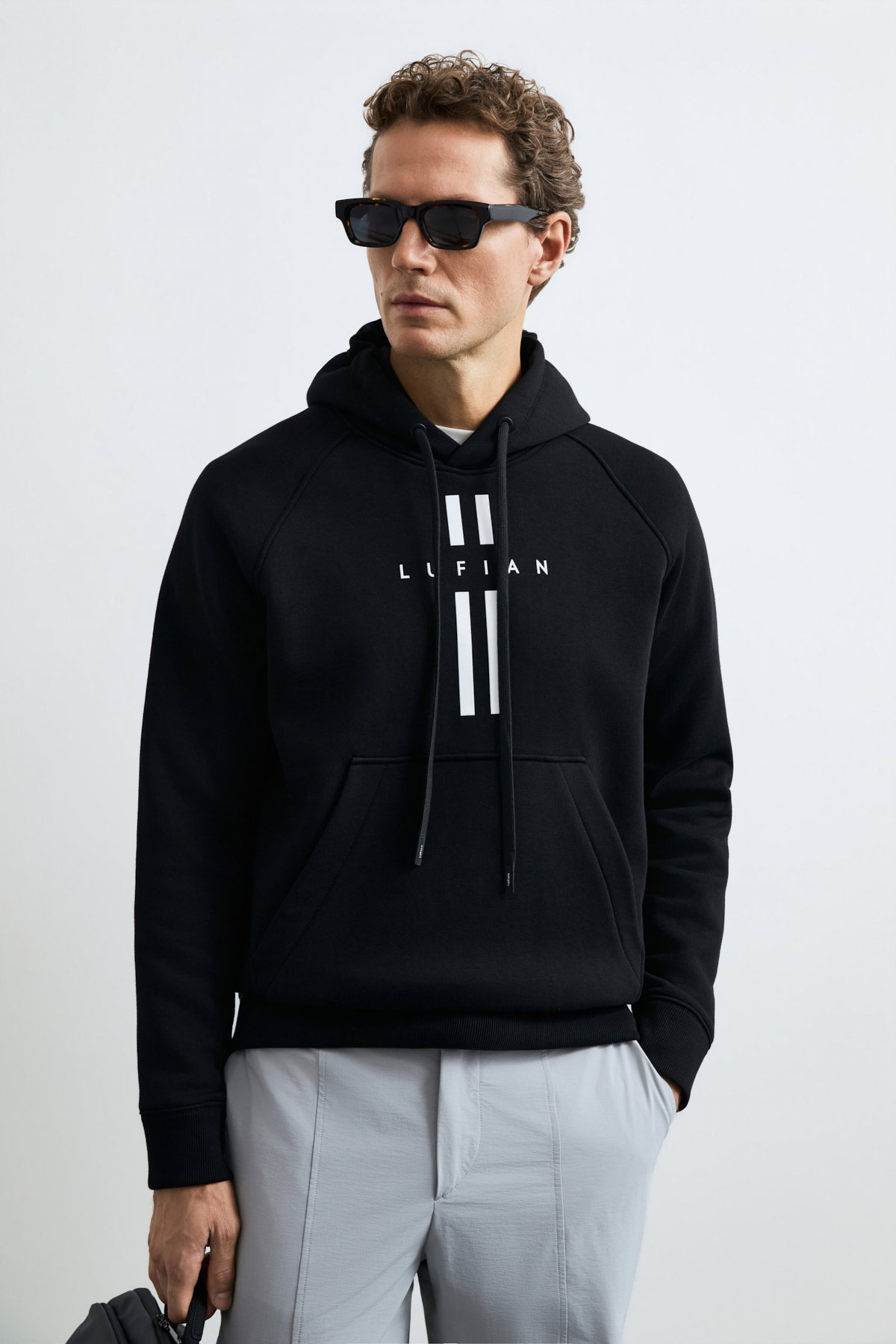 Lufian Erkek Decland Sweatshirt Siyah - 1