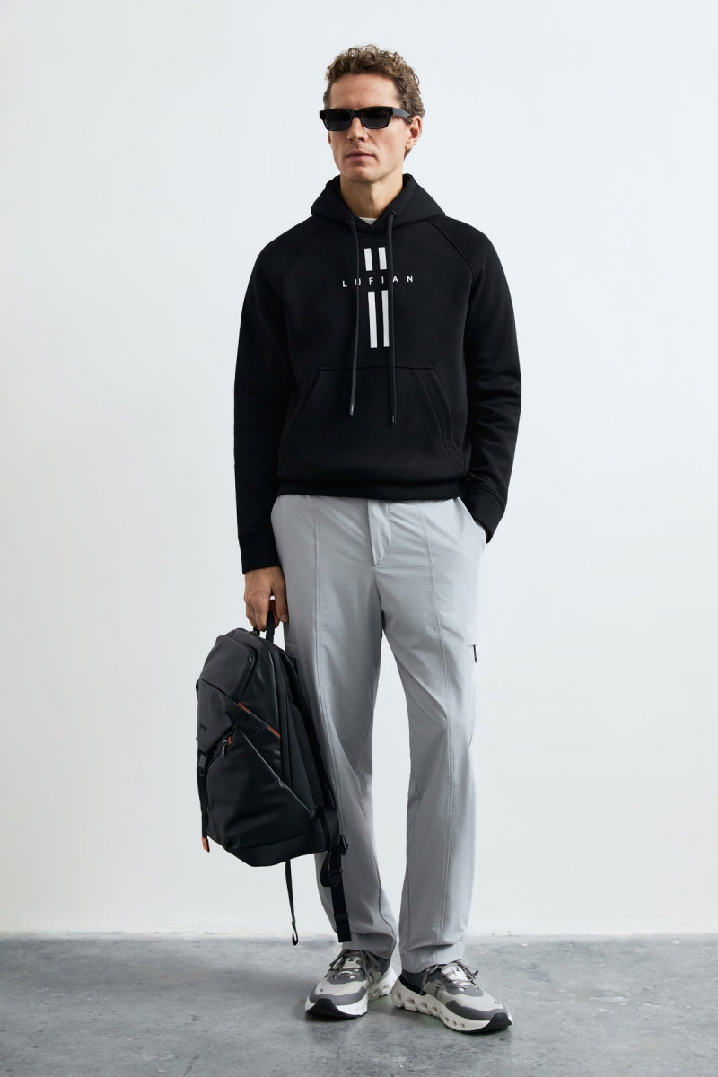 Lufian Erkek Decland Sweatshirt Siyah - 3
