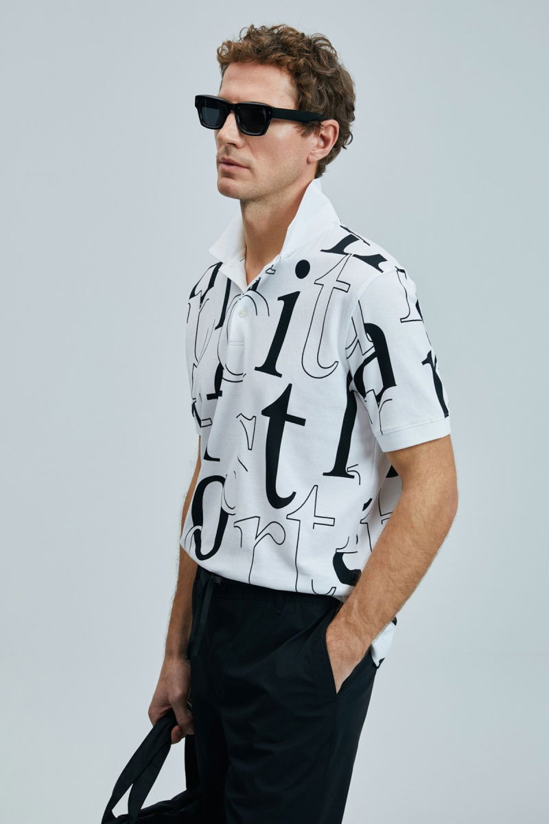 Lufian Erkek Dıamond Smart Polo T-Shirt 111040219 Beyaz - 2