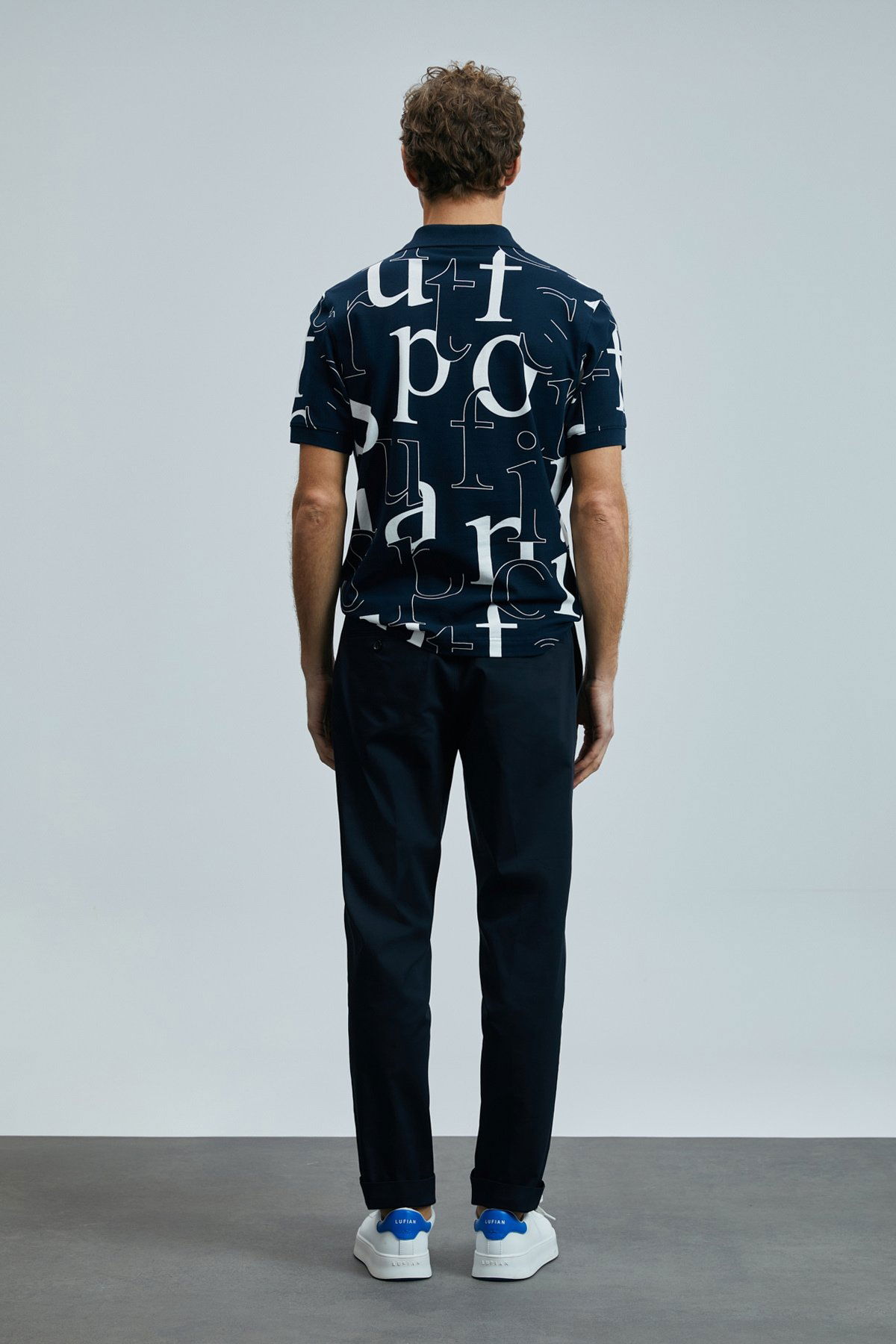 Lufian Erkek Dıamond Smart Polo T-Shirt 111040219 Lacivert - 4