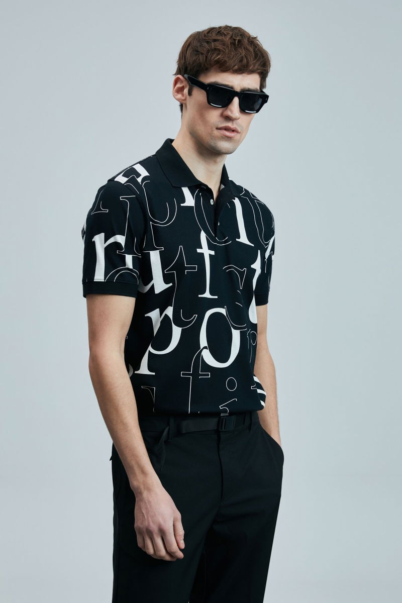 Lufian Erkek Dıamond Smart Polo T-Shirt 111040219 Siyah - 3