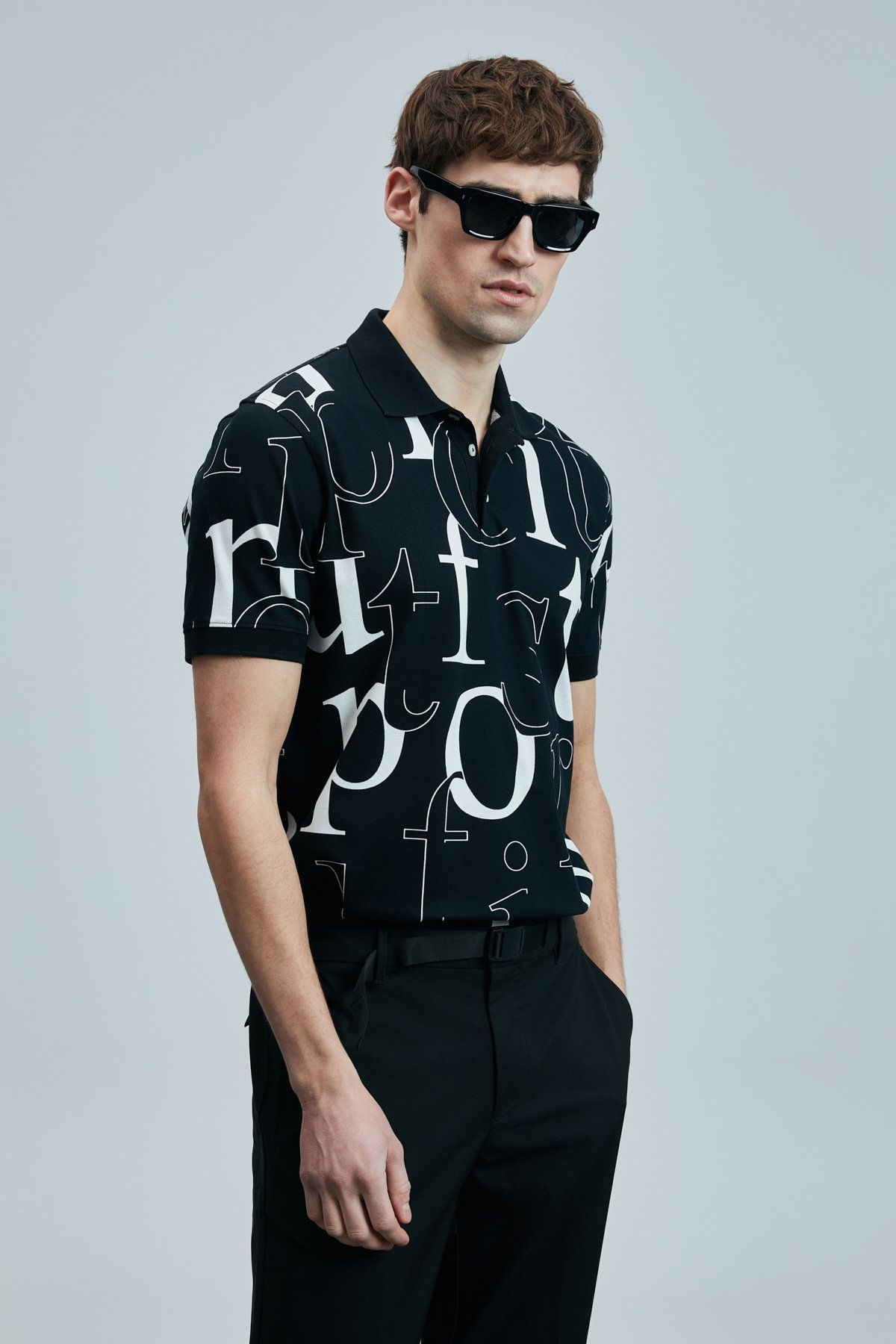 Lufian Erkek Dıamond Smart Polo T-Shirt 111040219 Siyah - 3