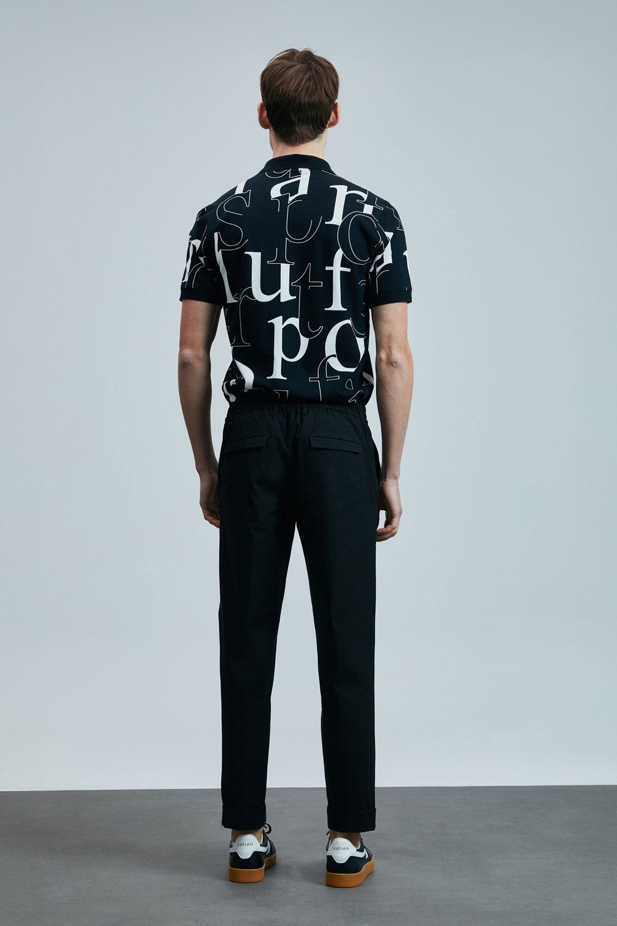 Lufian Erkek Dıamond Smart Polo T-Shirt 111040219 Siyah - 4