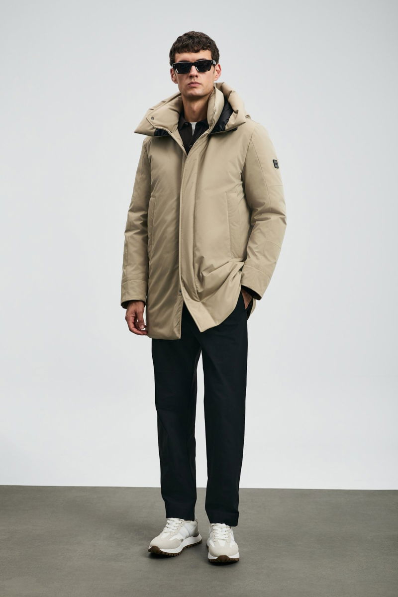 Lufian Erkek Donald Kaz Tüyü Mont 112120257 Bej - 2